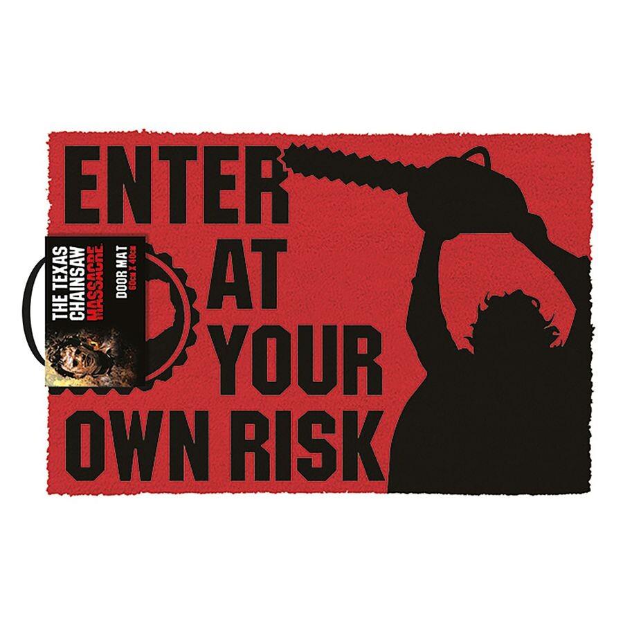 Texas Chainsaw Massacre (Enter At Your Own Risk) Door Mat