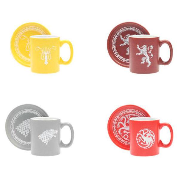Game Of Thrones House Sigil Logo Espresso Mugs Set of 4