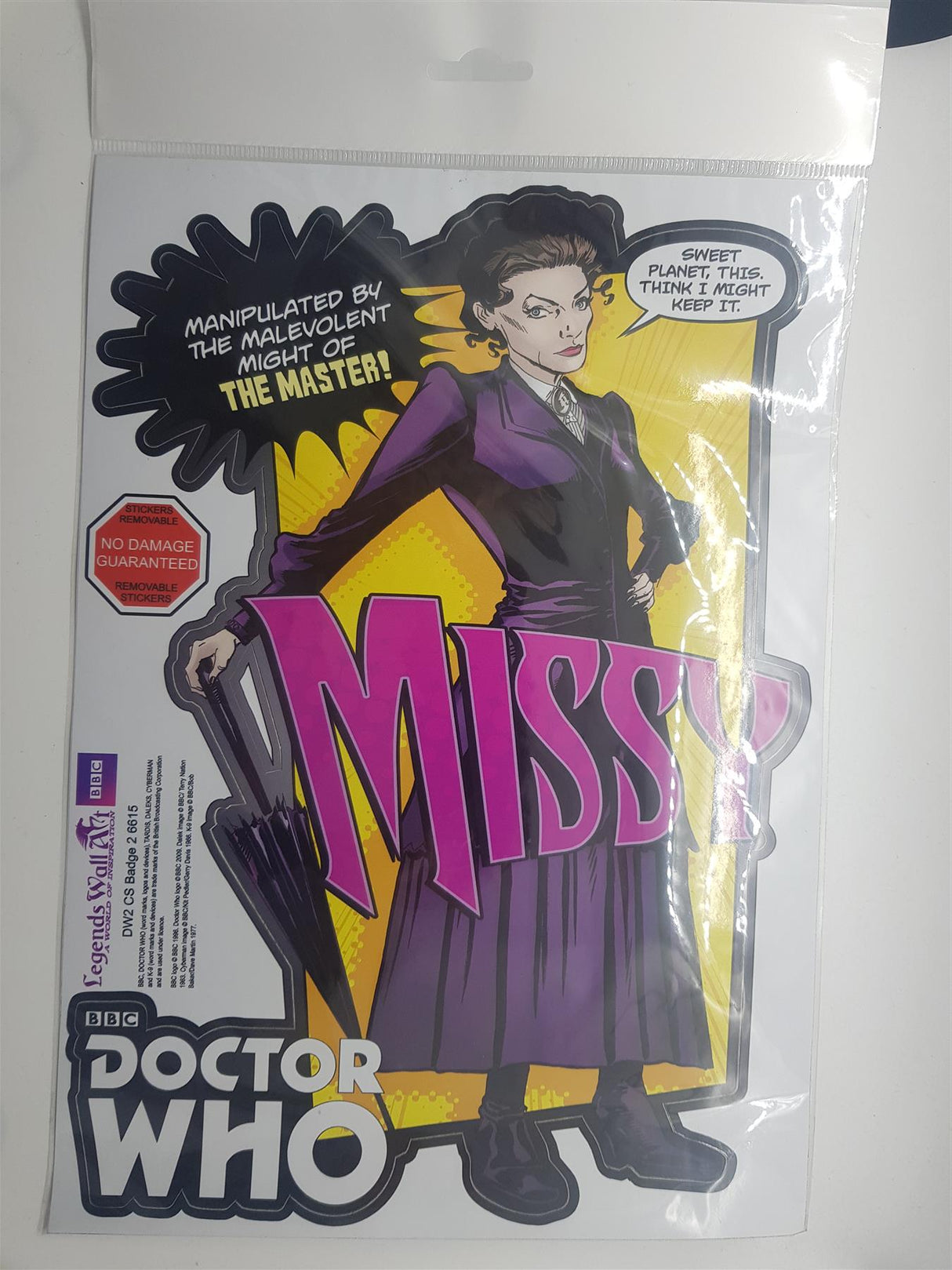 Doctor Who - Missy Removable Vinyl Wall Sticker Decoration