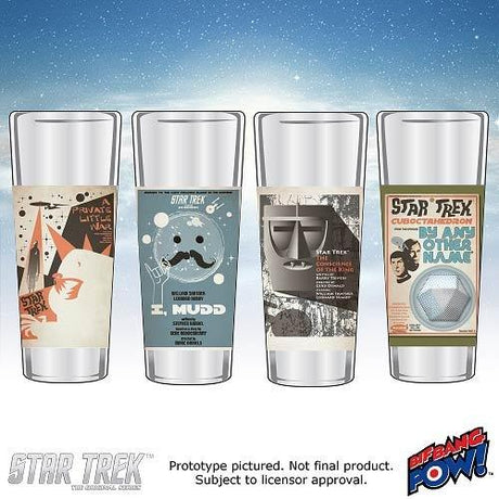 Star Trek The Original Series Fine Art Shot Glasses Set 16 of 20