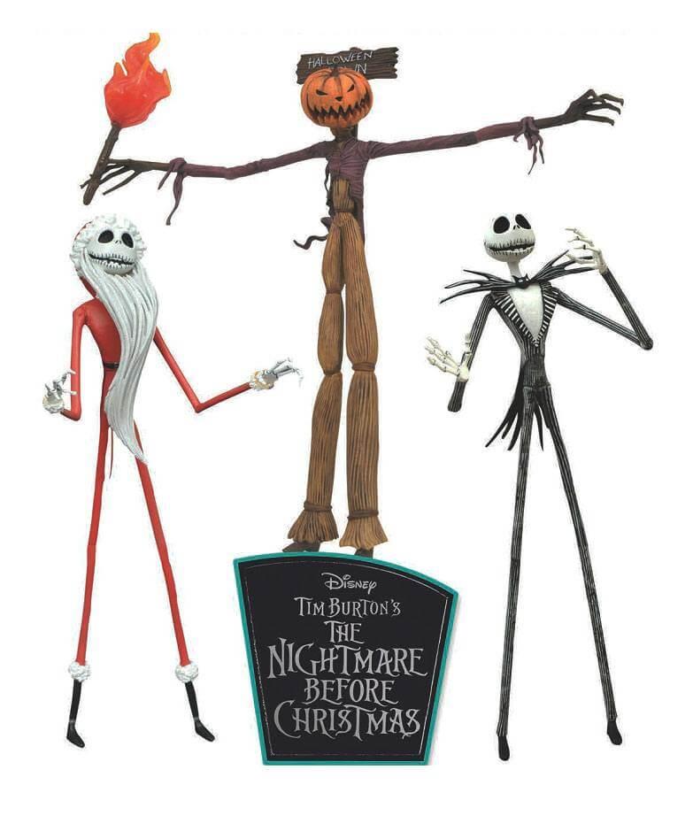 The Nightmare Before Christmas Jack Skellington Action Figure 3-Pack