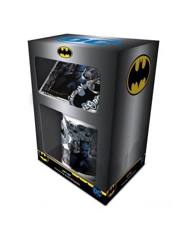DC Comics Batman (Graffiti Hero) Mug, Coaster And Keyring Gift Set
