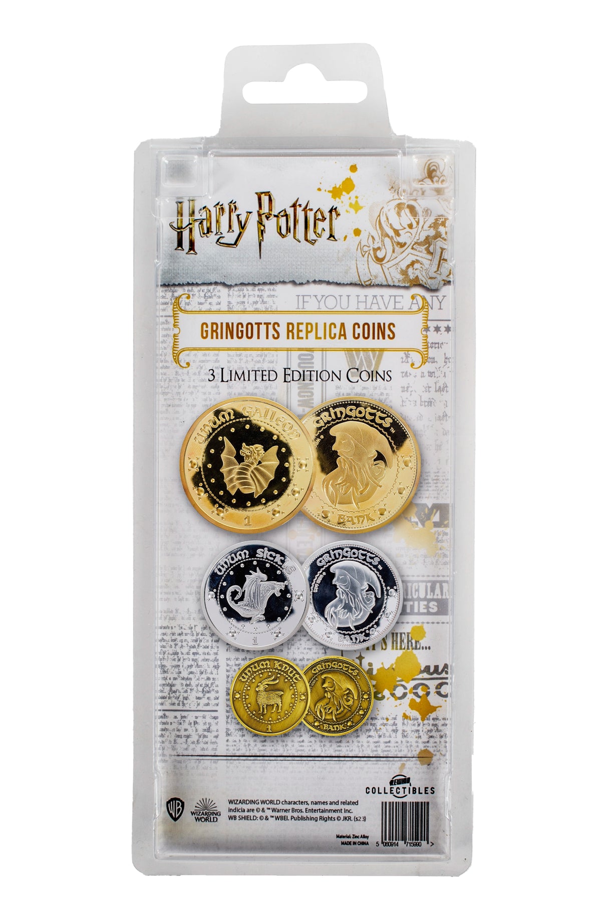Harry Potter Gringotts Replica Coin Collection