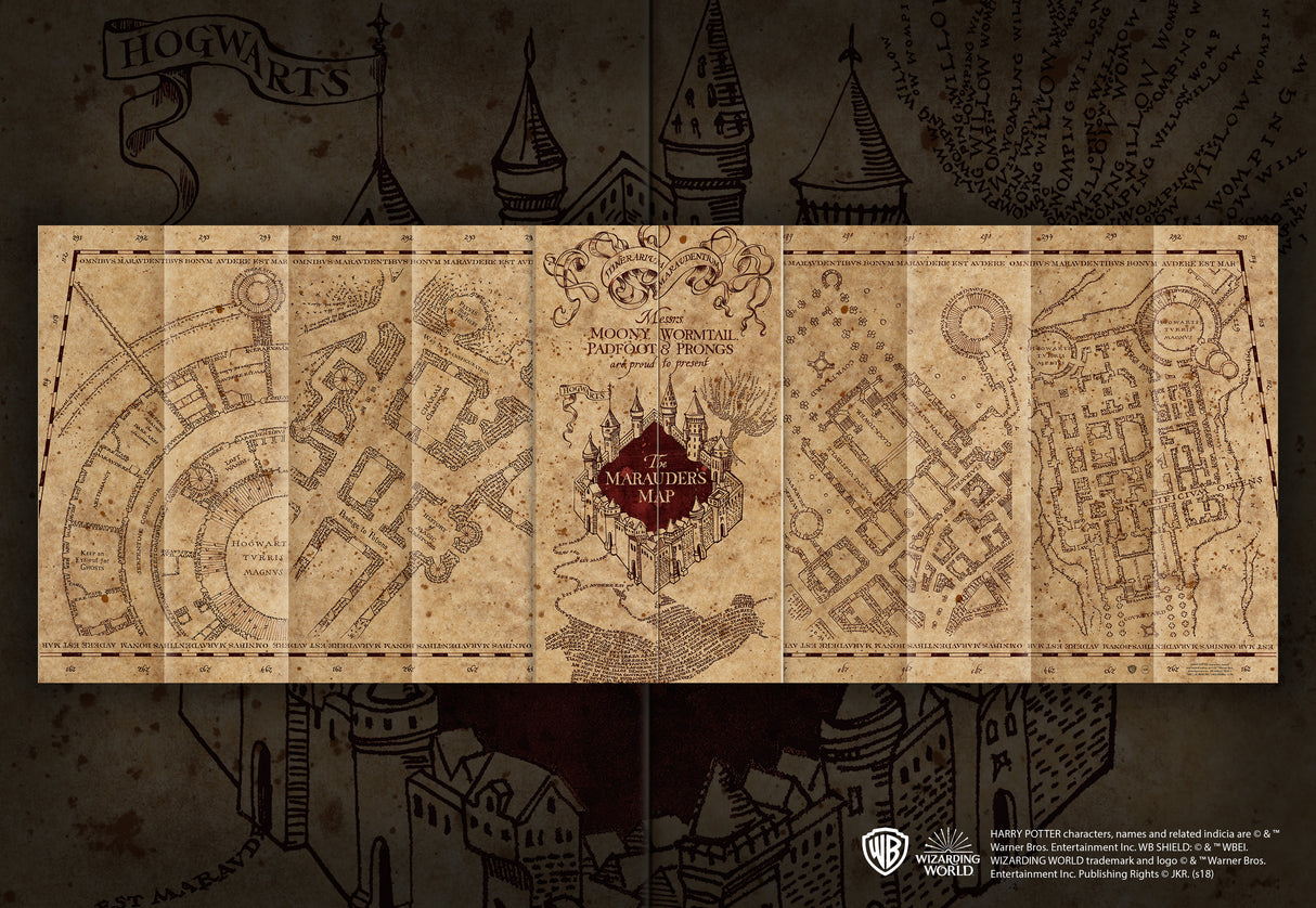Harry Potter Noble Collection Marauders Map 1000pc Jigsaw Puzzle