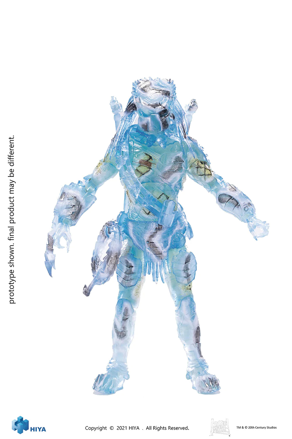 Hiya Alien Vs Predator Active Camouflage Wolf Predator Previews Exclusive 1/18 Scale Action Figure