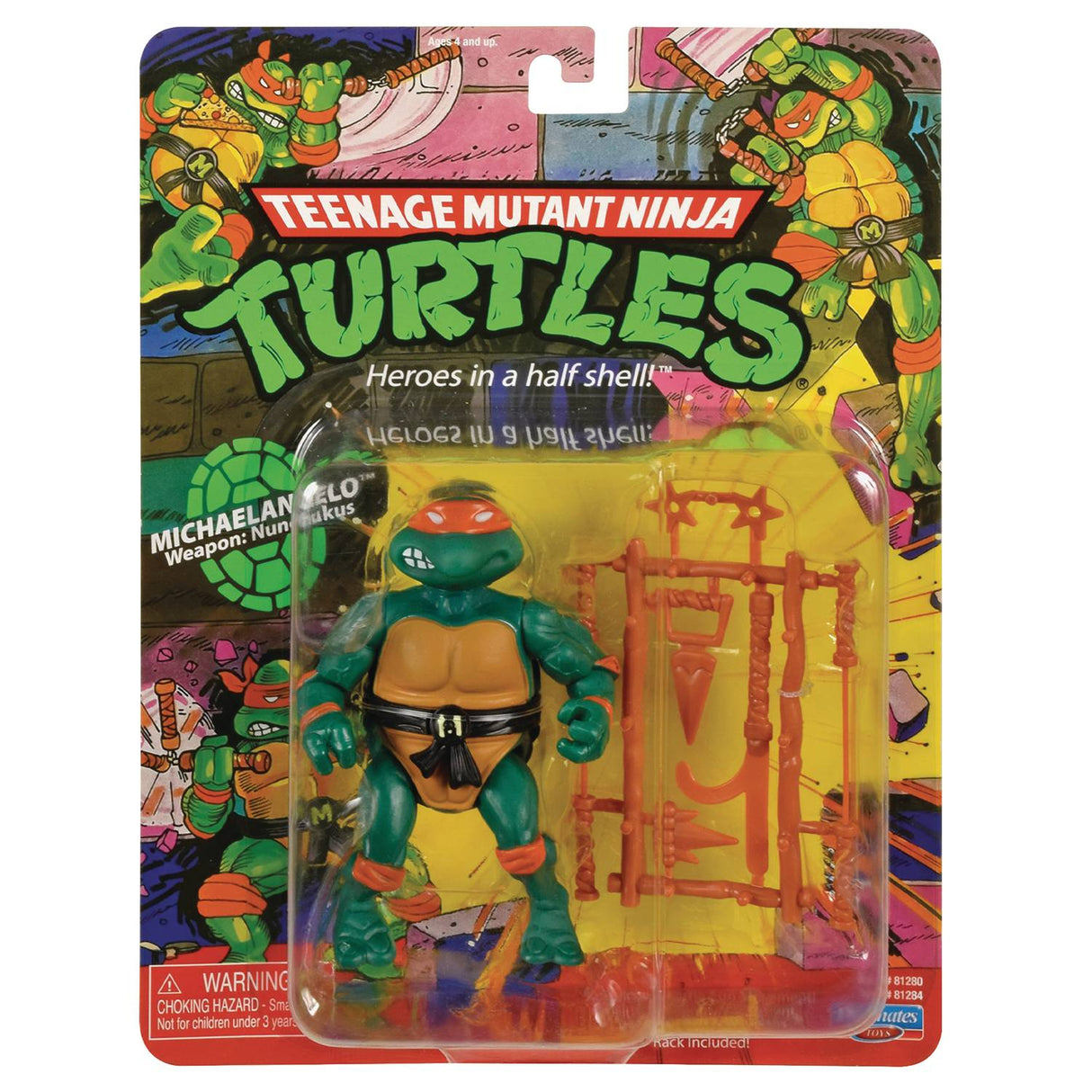 Teenage Mutant Ninja Turtles TMNT Classic Michelangelo Basic Action Figure