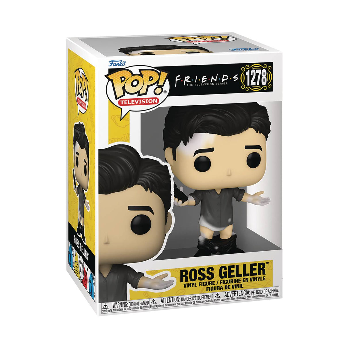 Pop Tv Friends Ross With Leather Pants Vinyl Figure