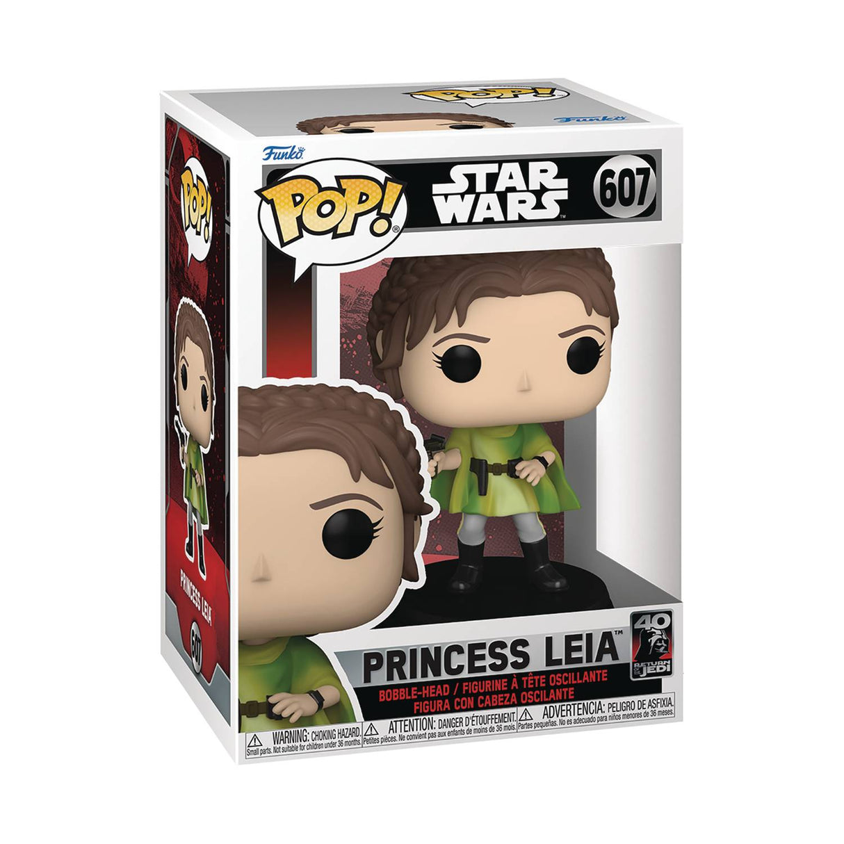 Star Wars Return Of The Jedi 40th Leia Funko Pop! Vinyl Figure