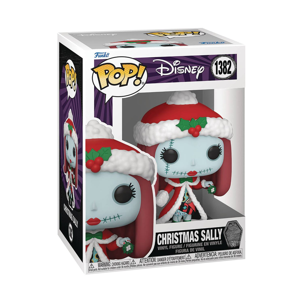 Pop Disney Nightmare Before Christmas 30Th Christmas Sally Vinyl Figure