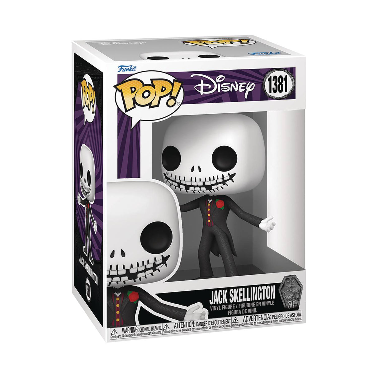 Pop Disney Nightmare Before Christmas 30Th Formal Jack Vinyl Figure