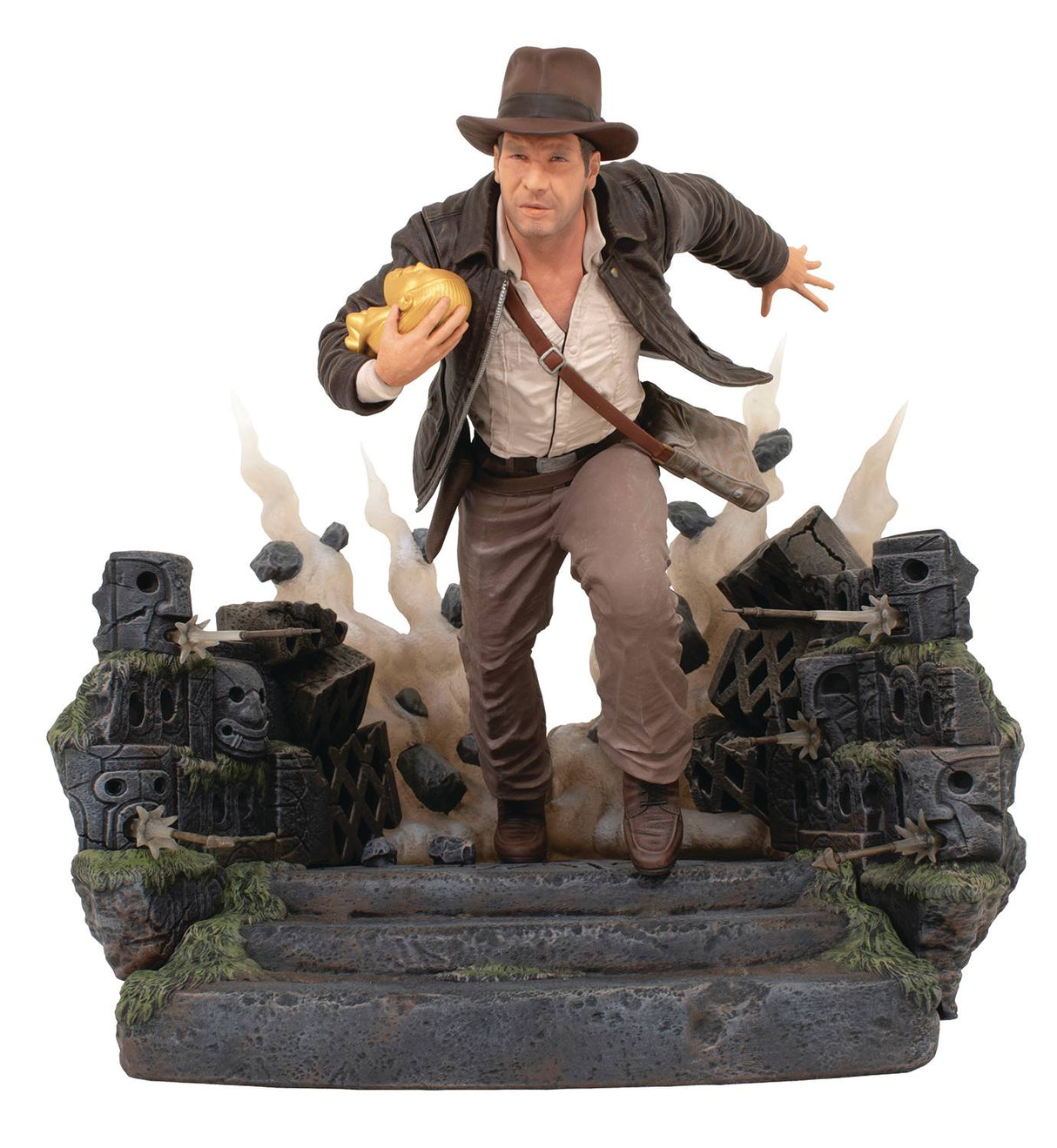 Raiders Of The Lost Ark Indiana Jones Temple Escape Deluxe Gallery Escape With Idol PVC Statue