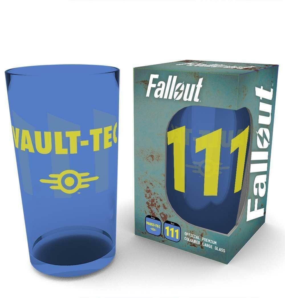 Fallout Vault 111 Large Premium Coloured Glass