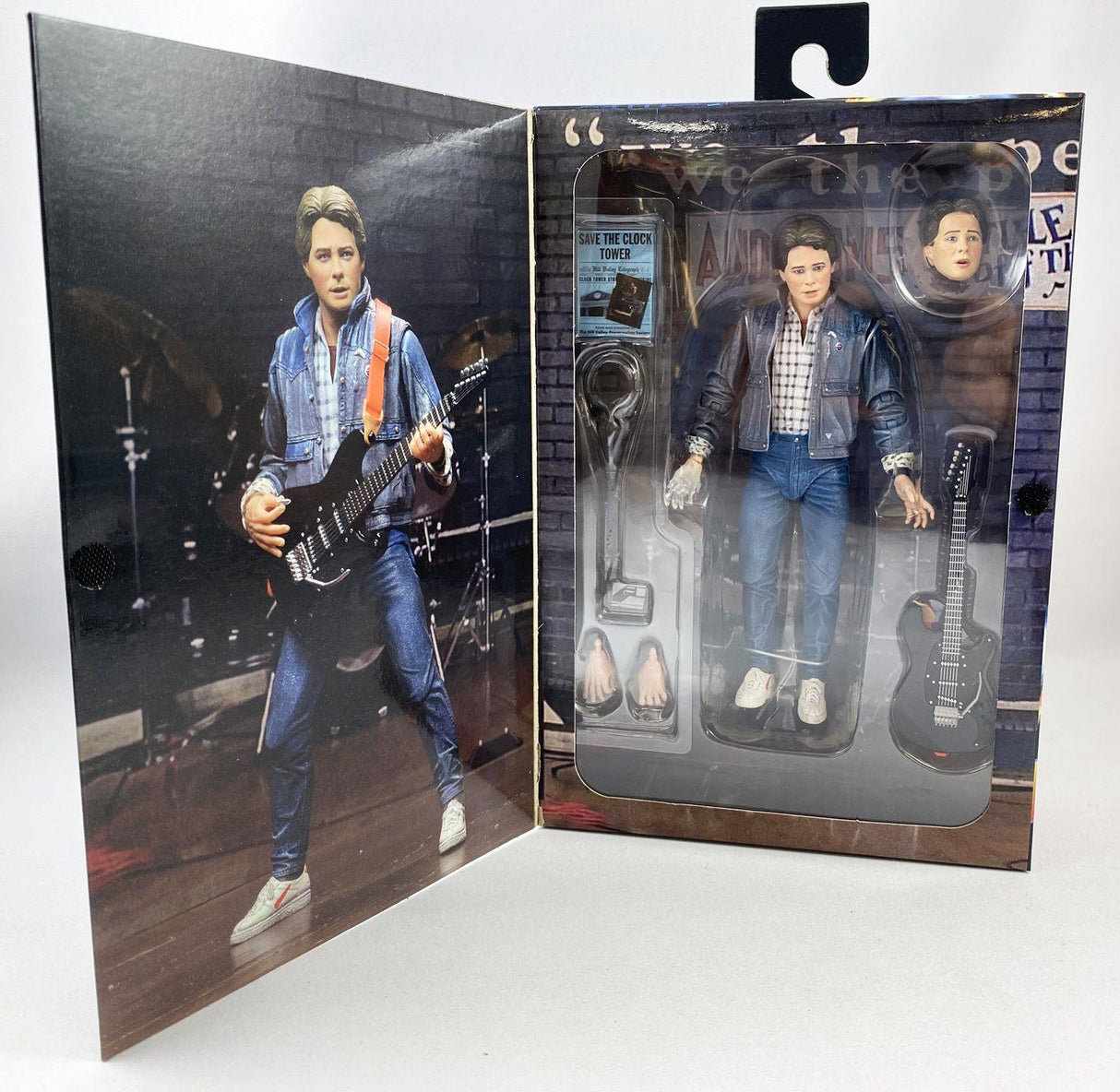 NECA Back to the Future Marty McFly 1985 Guitar Audition Ultimate 7 Inch Scale Action Figure