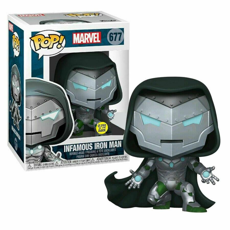 Marvel Infamous Iron Man (Doctor Doom) (Glow in the Dark) Funko Pop! Vinyl Figure #677