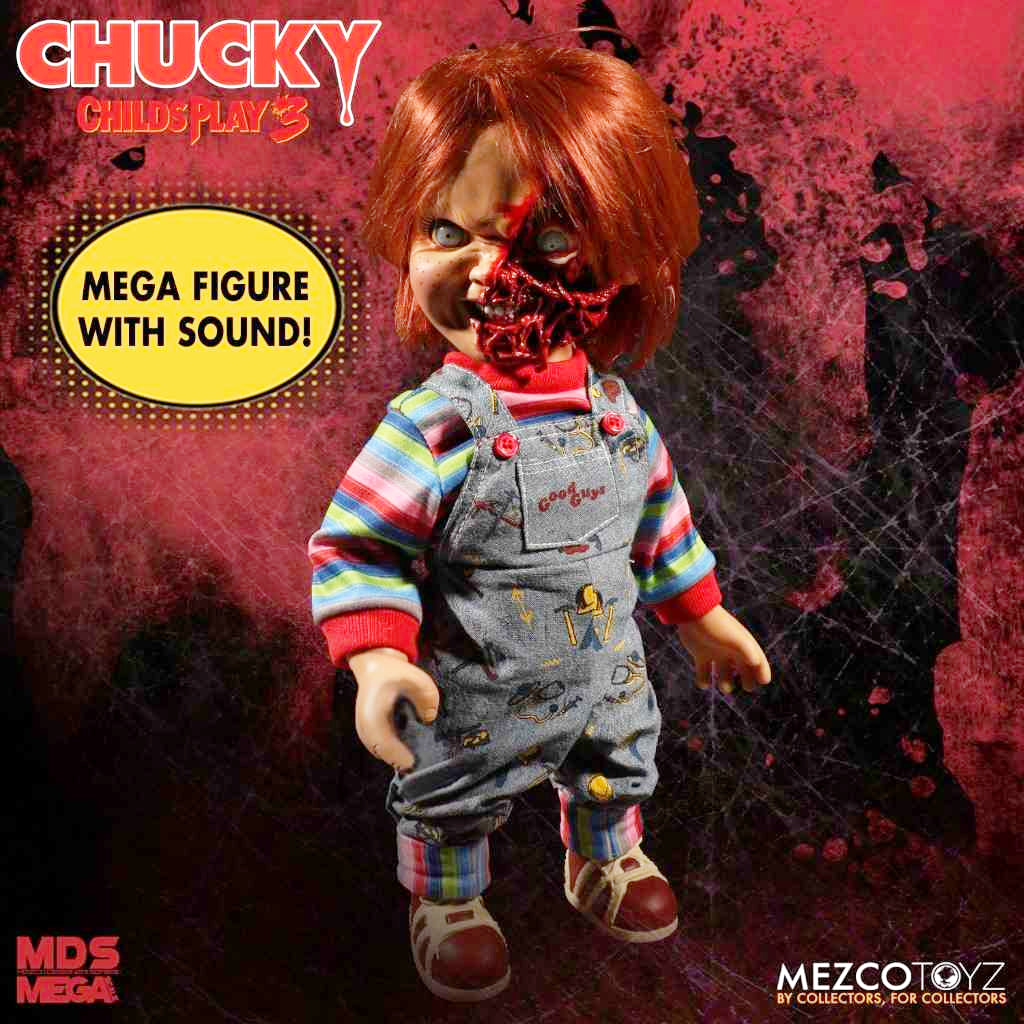 Mezco CHUCKY "PIZZA FACE" 15 INCH FIGURE WITH SOUND