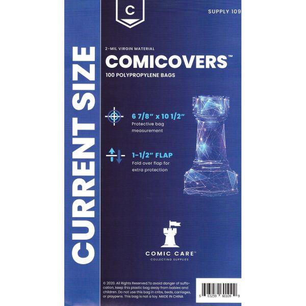 Comicare Current Size Comic Bags x 100