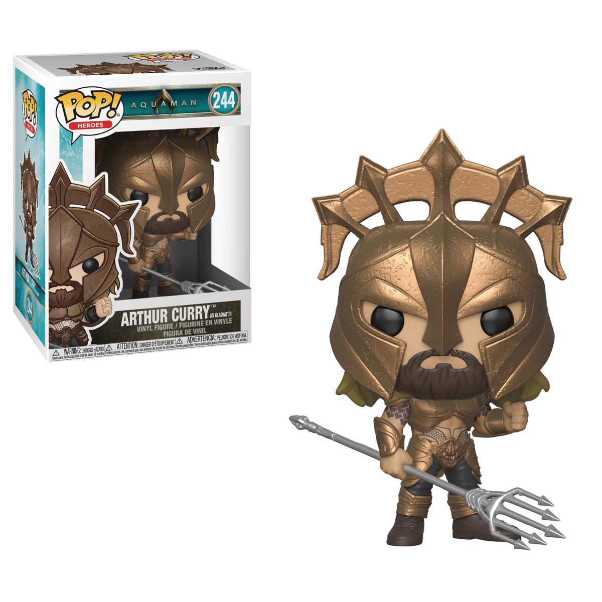 DC Comics Aquaman Arthur Curry (As Gladiator) Funko Pop! Vinyl Figure #244
