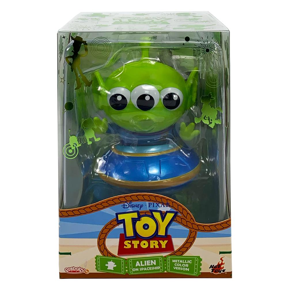 HOT TOYS DISNEY PIXAR TOY STORY ALIEN ON SPACESHIP FIGURE