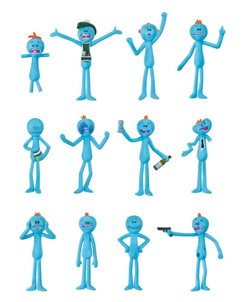 OFFICIAL RICK AND MORTY MEESEEKS CHRISTMAS DECORATIONS / ORNAMENTS (12 PACK)
