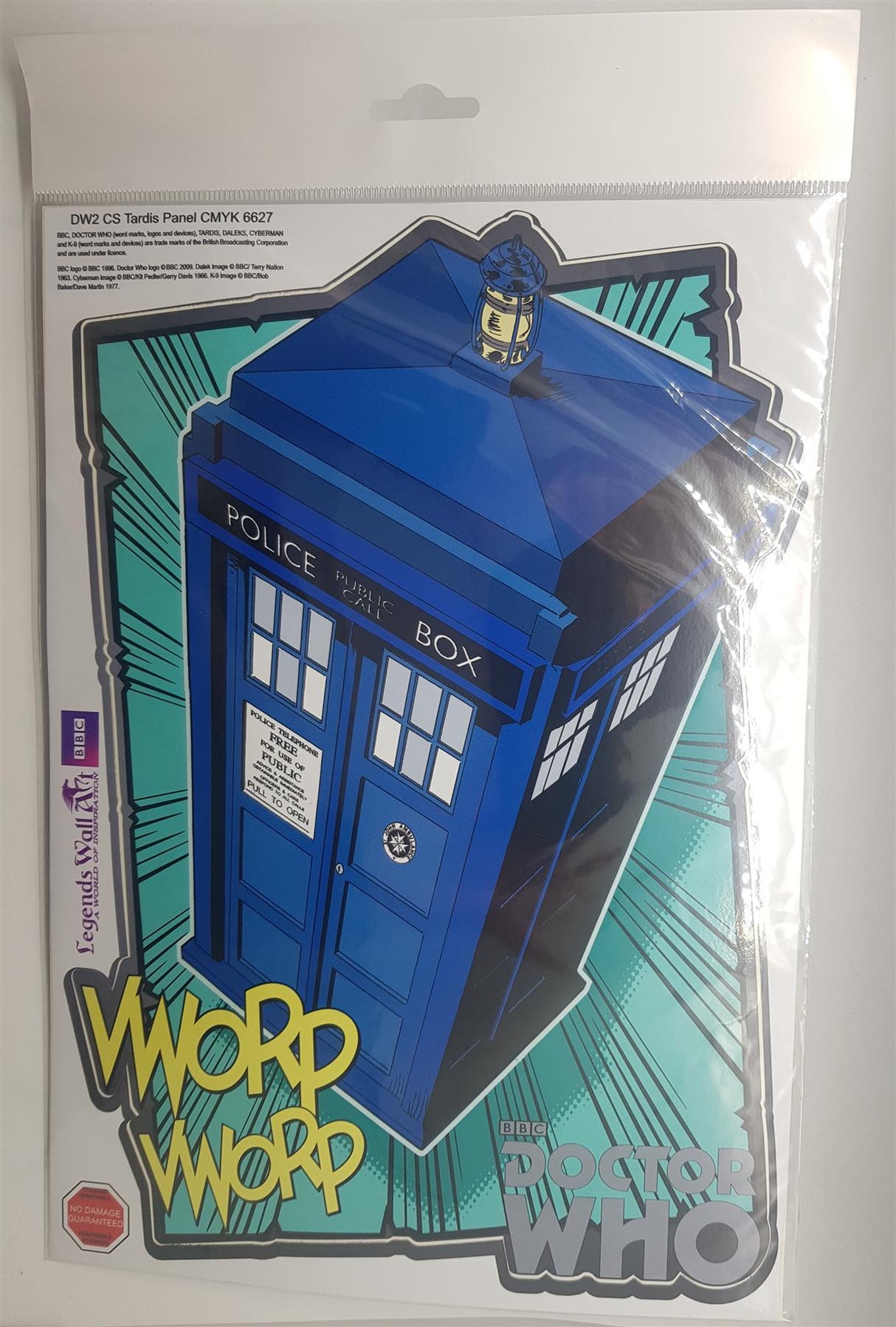 Doctor Who Tardis Removable Vinyl Wall Sticker