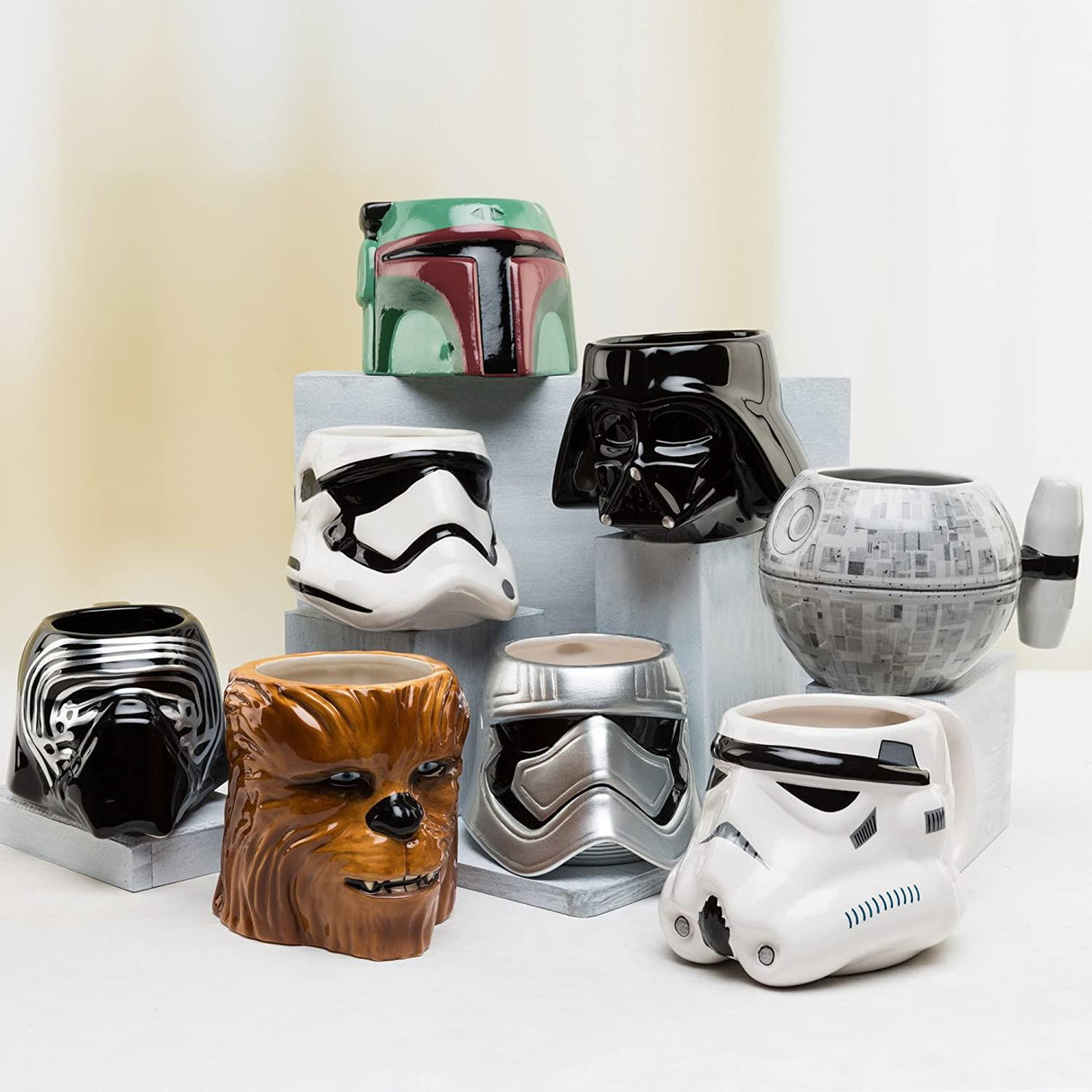 Star Wars 3D Chewbacca Character Sculpted Ceramic Collectible Stein