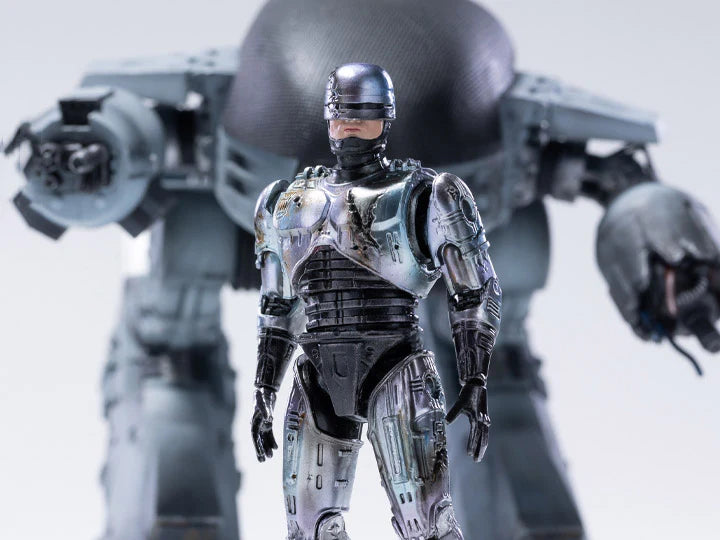 Robocop ED-209 Vs Robocop Battle Damaged 2 Pack PX Exclusive SDCC 2022 Figures
