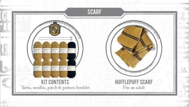 Harry Potter Knit Kit, Hufflepuff House Scarf