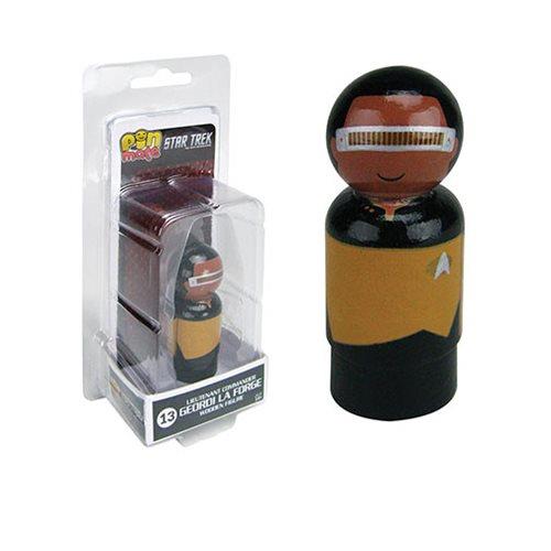 Pin Mates Star Trek Lieutenant Commander Geordi La Forge Wooden Figure