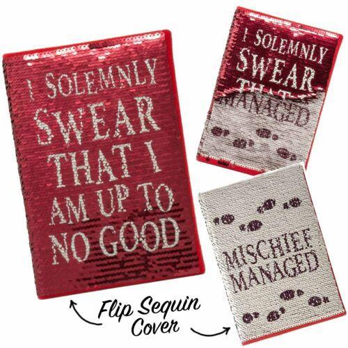 Harry Potter I Solemnly Swear Sequin Flip A5 Notebook