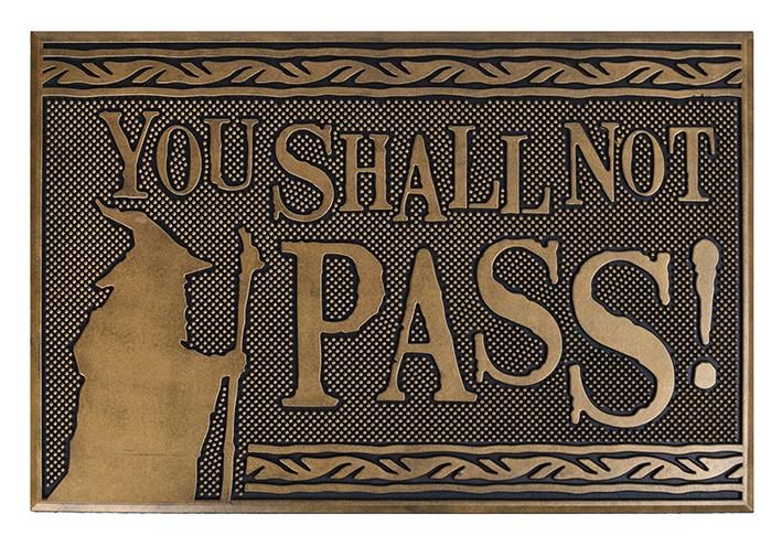 The Lord Of The Rings (You Shall Not Pass) Rubber Door Mat