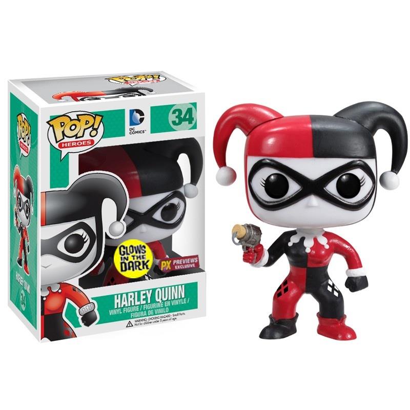 Funko DC Comics Harley Quinn PX Exclusive Glow In Dark Pop Vinyl