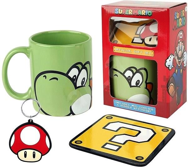 Super Mario (Yoshi) Mug, Coaster And Keyring Gift Set