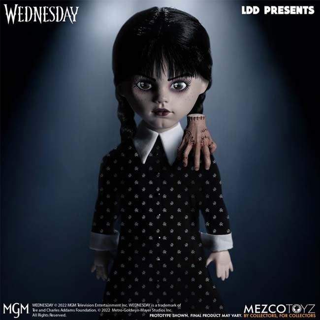 Living Dead Dolls The Addams Family Wednesday Addams (Netflix) 10" Doll