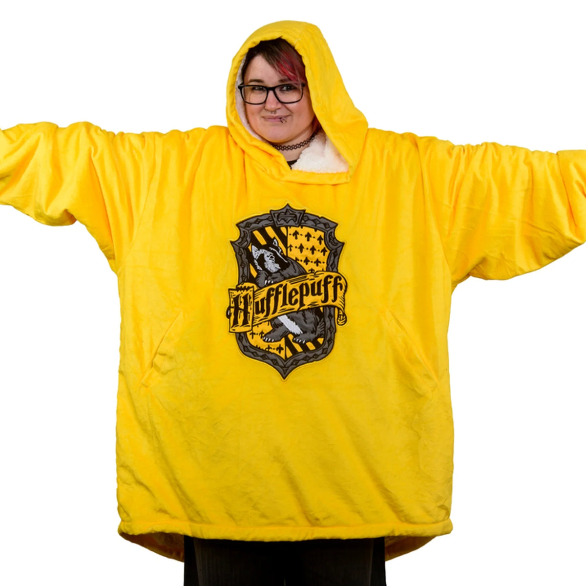 Yellow hufflepuff hoodie top