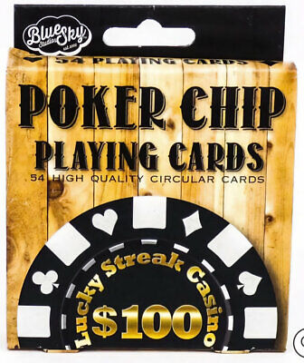 Poker Chip Circular Playing Cards