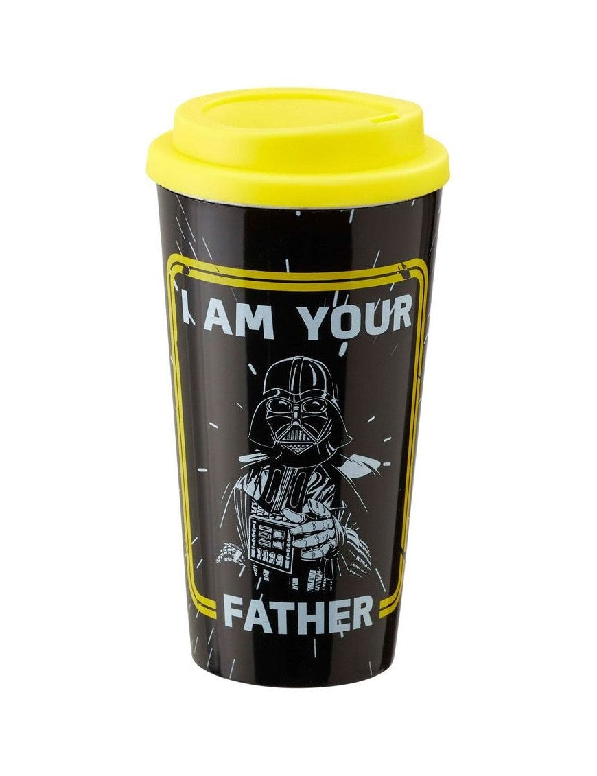 Funko Homeware Star Wars Plastic Lidded coffee cup I am your Father