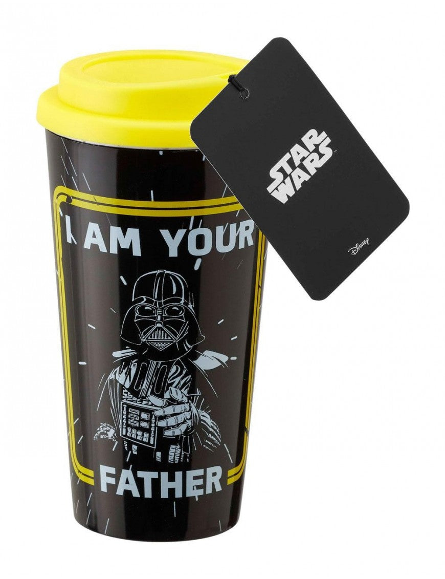Funko Homeware Star Wars Plastic Lidded coffee cup I am your Father