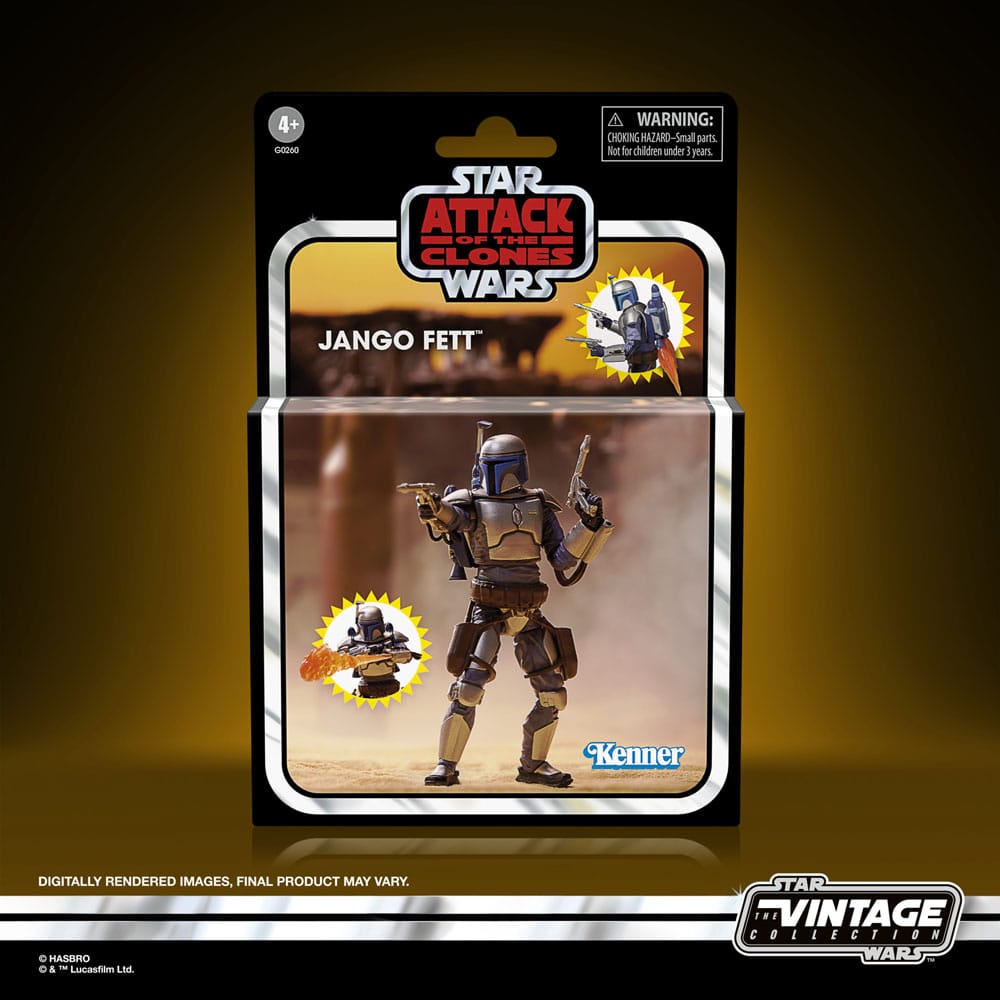 Star Wars Episode II Attack of the Clones Jango Fett 10cm Vintage Collection Action Figure