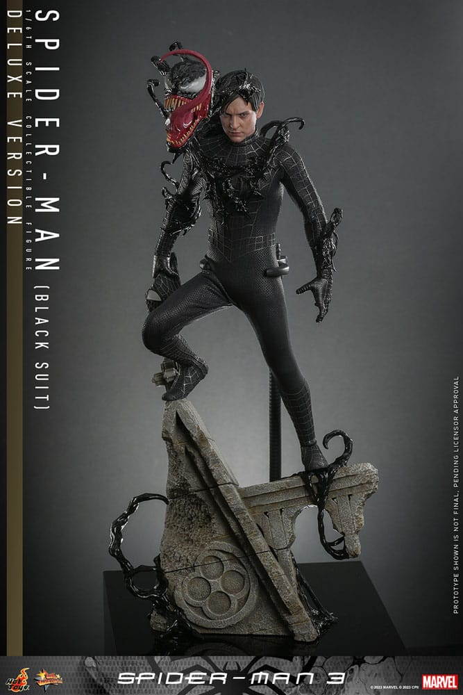 Marvel Spider-Man 3 Spider-Man (Black Suit) (Deluxe Version) 30cm 1/6 Scale Movie Masterpiece Action Figure