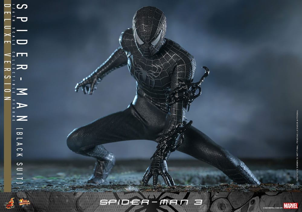 Marvel Spider-Man 3 Spider-Man (Black Suit) (Deluxe Version) 30cm 1/6 Scale Movie Masterpiece Action Figure