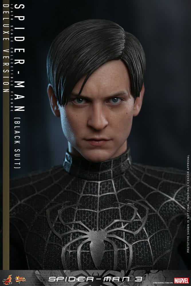 Marvel Spider-Man 3 Spider-Man (Black Suit) (Deluxe Version) 30cm 1/6 Scale Movie Masterpiece Action Figure