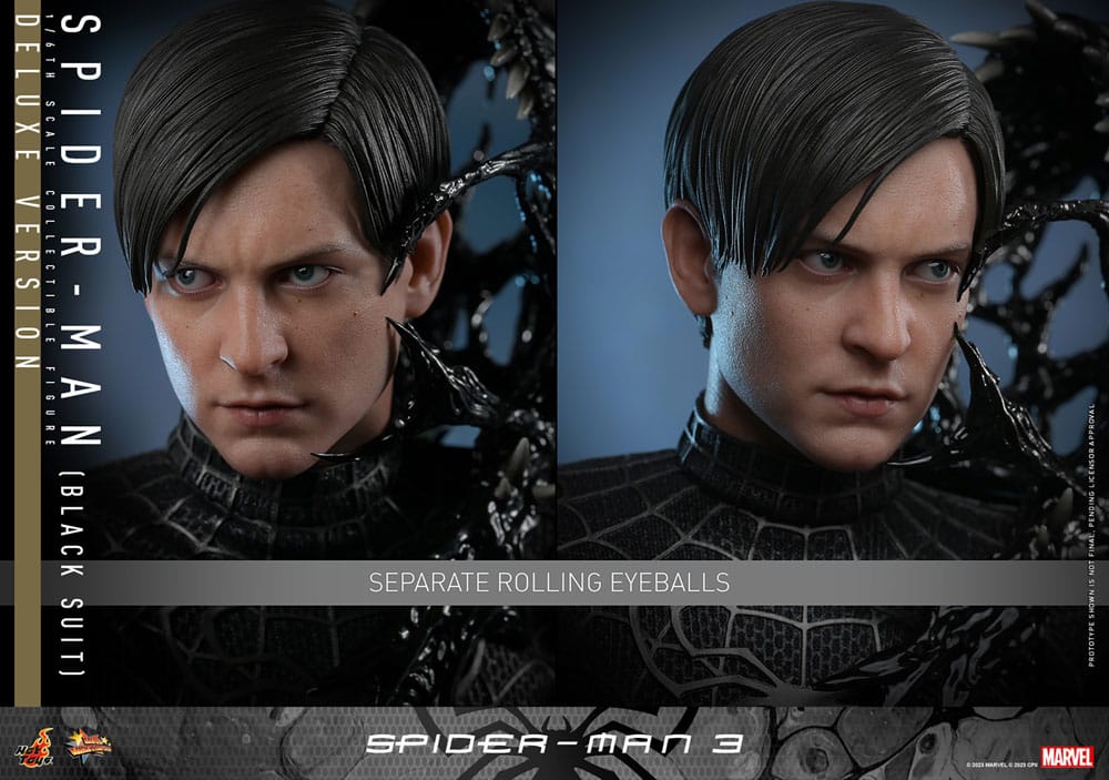 Marvel Spider-Man 3 Spider-Man (Black Suit) (Deluxe Version) 30cm 1/6 Scale Movie Masterpiece Action Figure