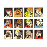 Street Fighter Character Collectors Pin Badge Set of 12
