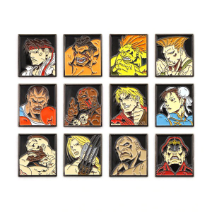 Street Fighter Character Collectors Pin Badge Set of 12