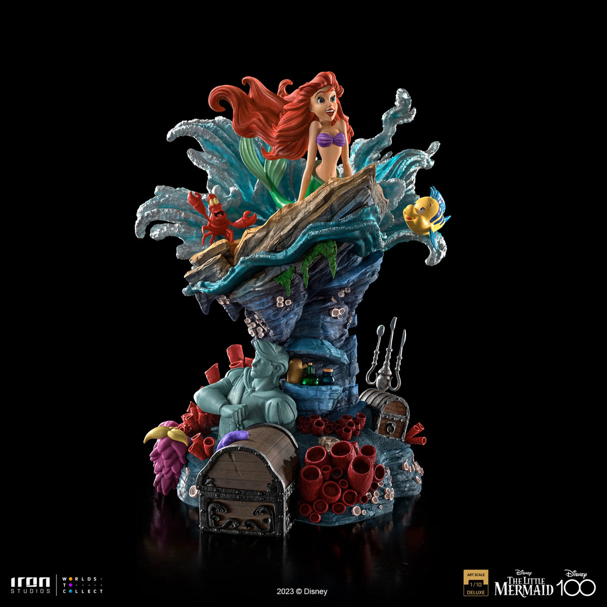 Disney 100th Little Mermaid 1/10 Scale Deluxe Statue