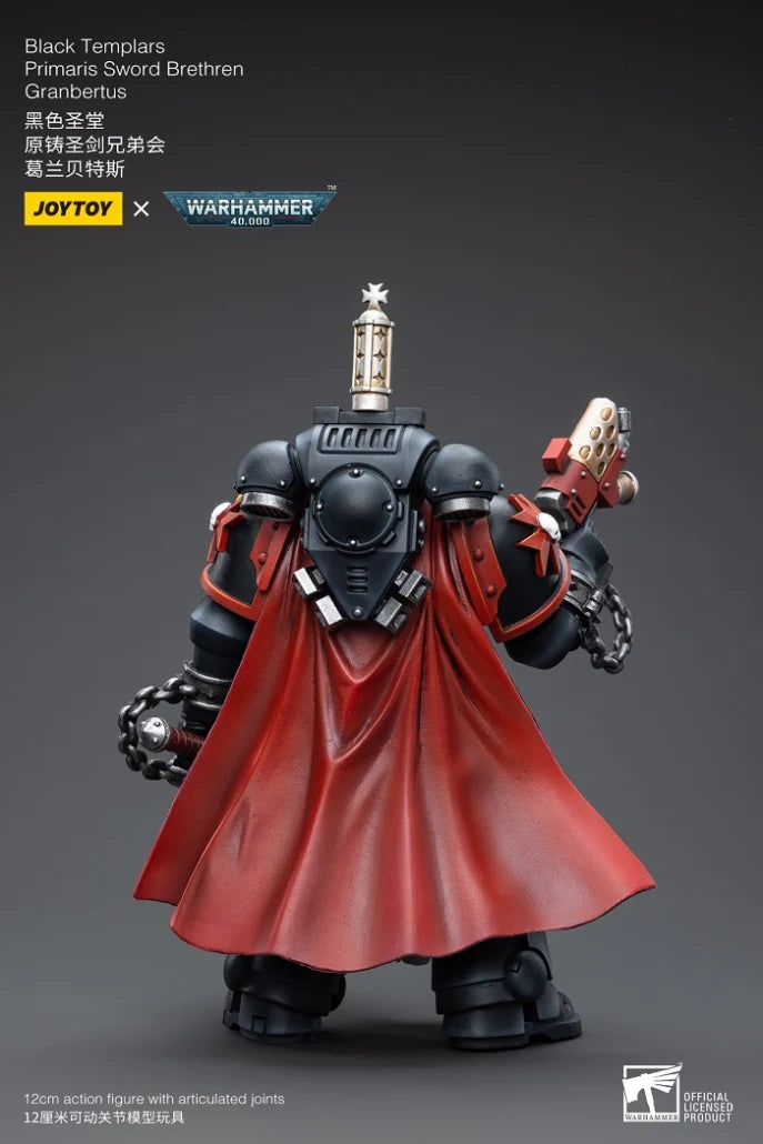 Warhammer 40K Black Templars Primaris Sword Brethren Granbertus 1/18 Scale Figure