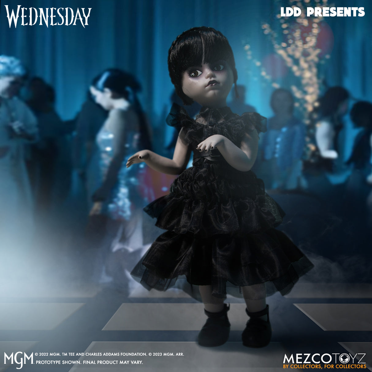 MEZCO Living Dead Dolls Dancing Wednesday Addams (Addams Family Netflix)