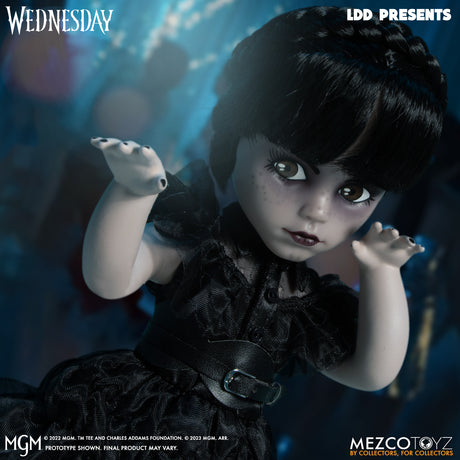 MEZCO Living Dead Dolls Dancing Wednesday Addams (Addams Family Netflix)