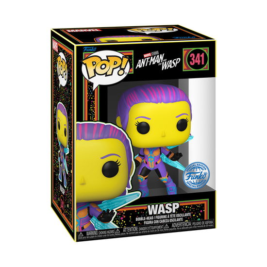 Marvel Ant-Man and the Wasp Wasp (Blacklight) Funko Pop! Vinyl Figure #341