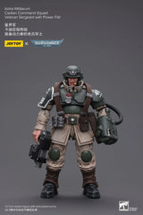 Warhammer 40K Astra Militarum Cadian Command Squad Veteran Sergeant with Power Fist 1/18 Scale Figure